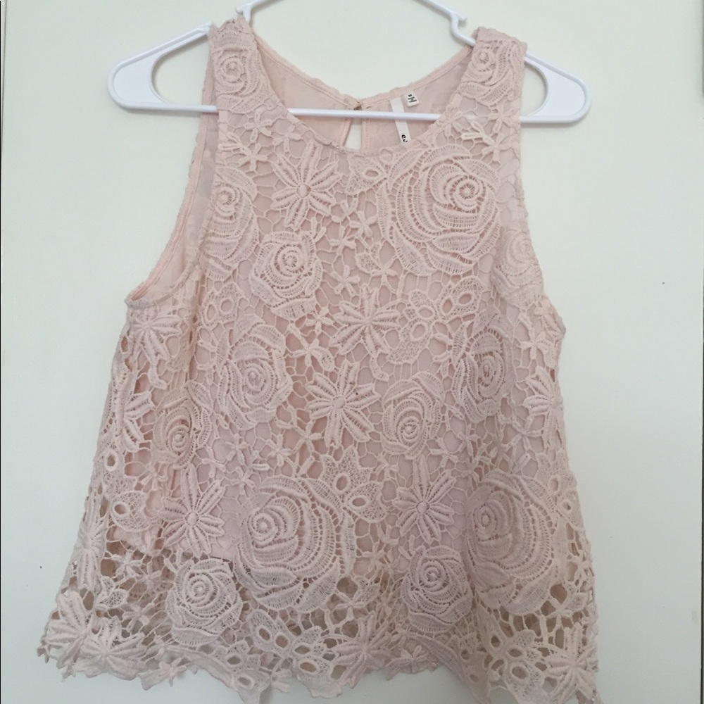 Blush Lacey Tank